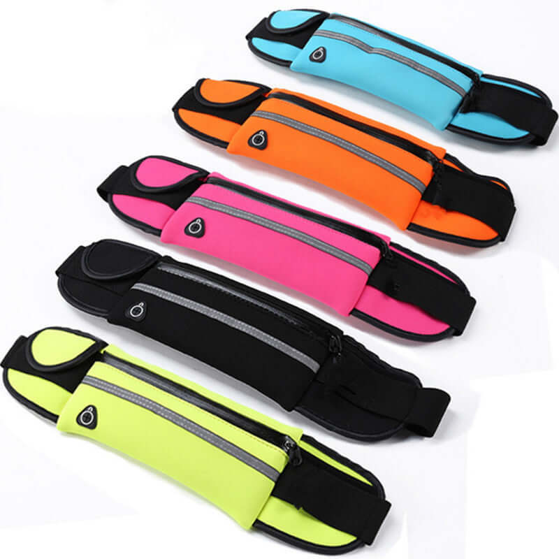 Velocity Water-Resistant Sports Running Belt and Fanny Pack for Outdoo