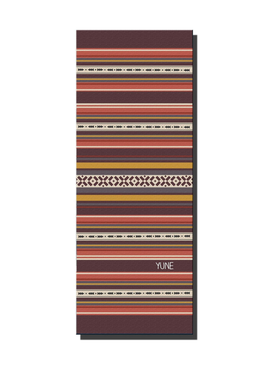 Premium Yoga Mat — Pastel Stripe, Non-Slip, Extra Cushion