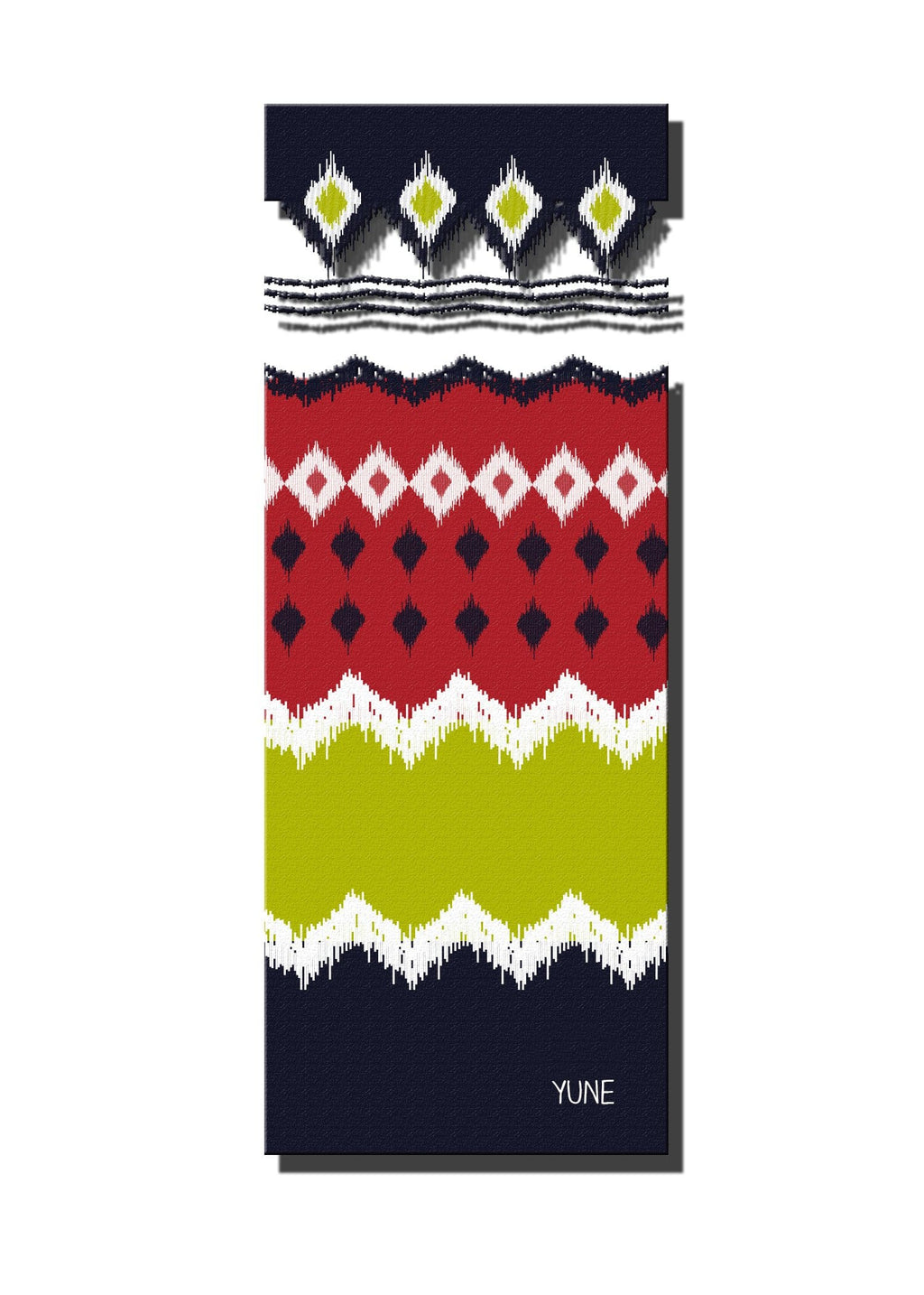 Premium Yoga Mat — Classic Stripe, Non-Slip, Extra Cushion